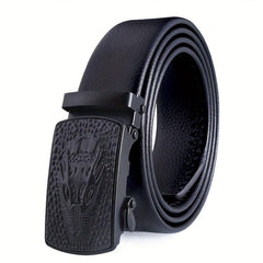Men's PU Automatic Buckle Business Casual Belt