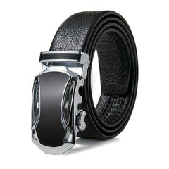 Cowhide Automatic Buckle Men's Belt Business Casual All-match Pants Belt