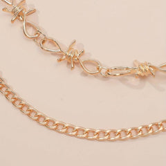 Golden Double Layer Pants Chain Body Jewelry