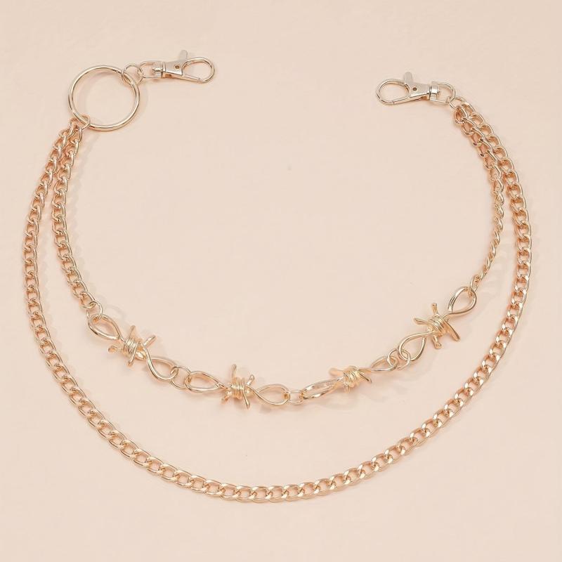 Golden Double Layer Pants Chain Body Jewelry