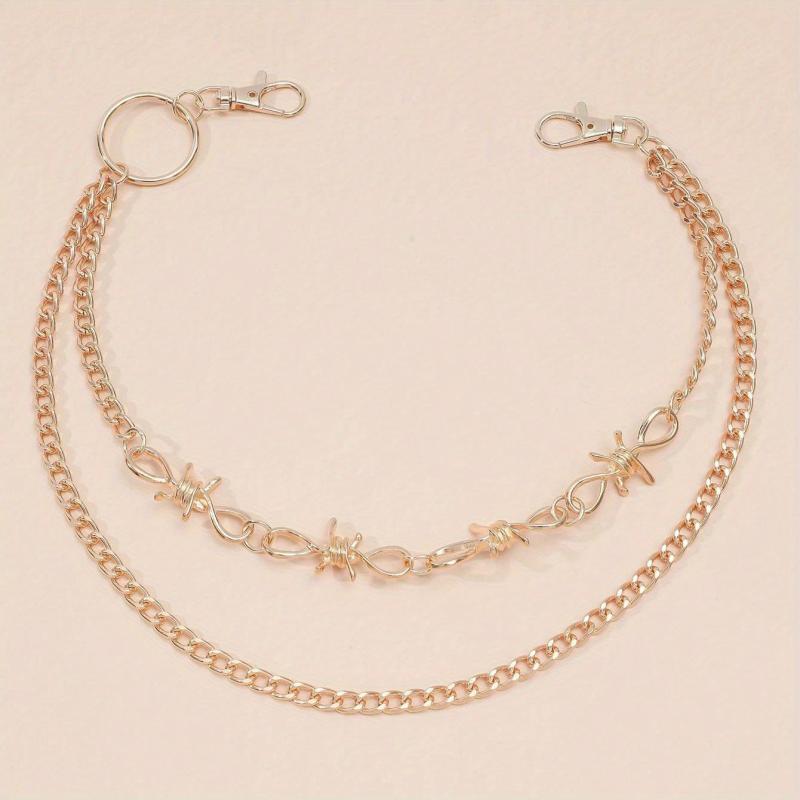Golden Double Layer Pants Chain Body Jewelry