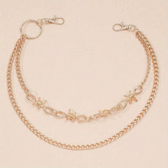 Golden Double Layer Pants Chain Body Jewelry
