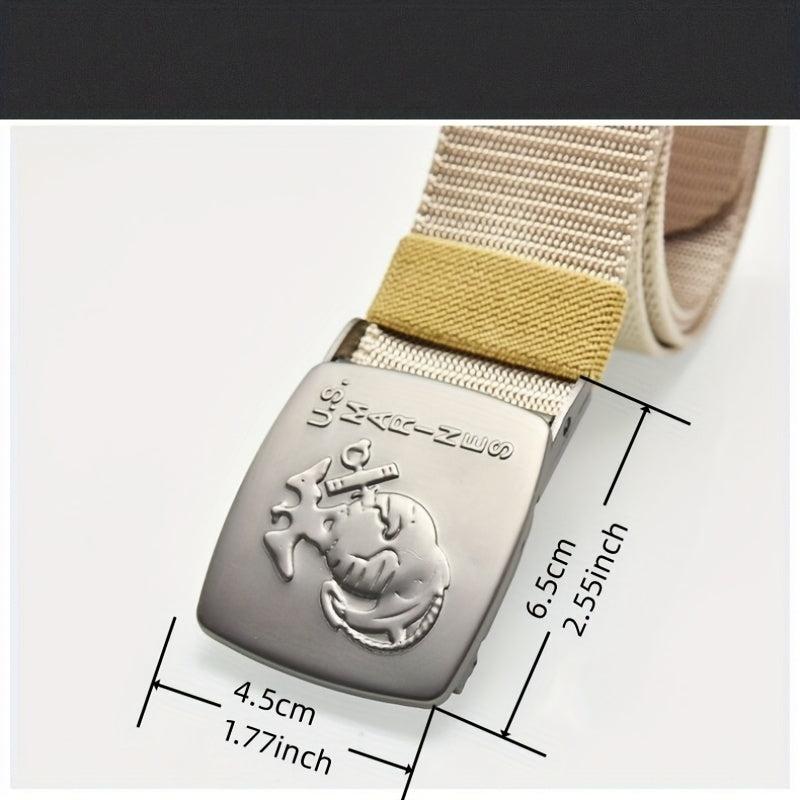 Men's Tactical Canvas Belt - Strong & Durable Waist Belt for Climbing