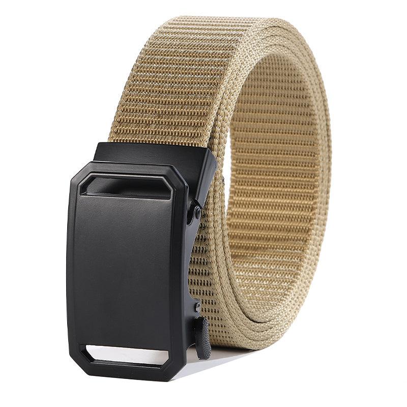 Men Tactical Canvas Belt Buckle
