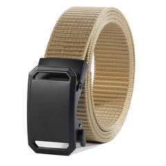 Men Tactical Canvas Belt Buckle