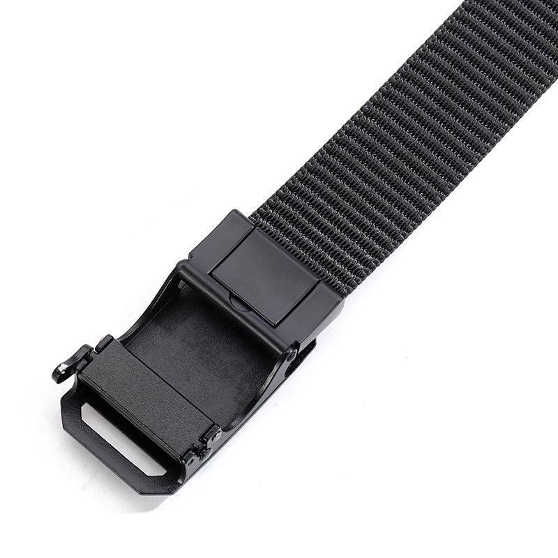 Men Tactical Canvas Belt Buckle