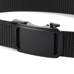 Men Tactical Canvas Belt Buckle