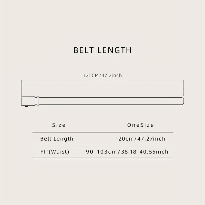 Men's Alloy Automatic Buckle PU Belt Uniform Accessory Belt