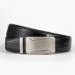 Men's Alloy Automatic Buckle PU Belt Uniform Accessory Belt
