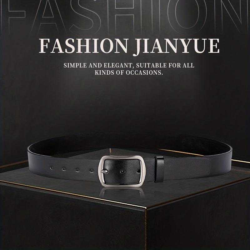 Men's PU Leather Belt Unisex Plain Decorative Accessories for Pants Jeans
