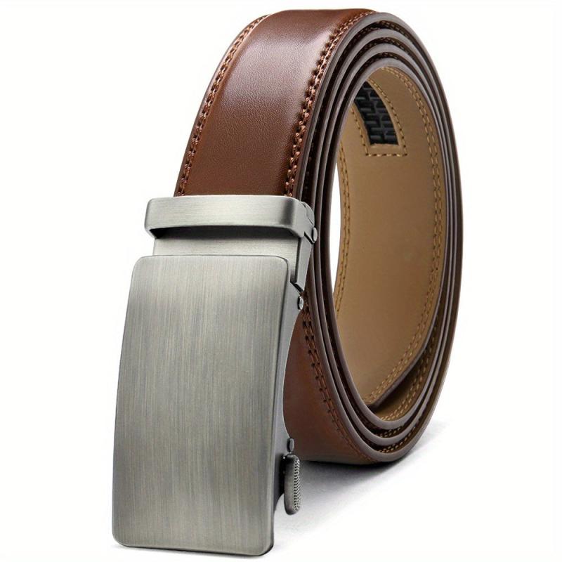 YOORAN Men's Ratchet Adjustable Leather Belt For Jeans