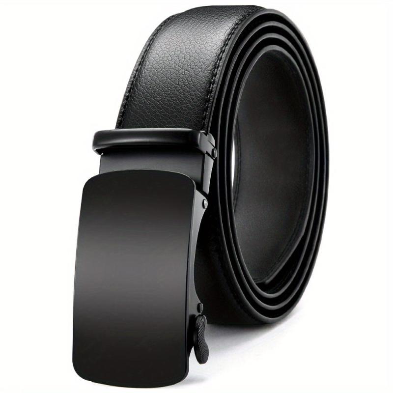 YOORAN Men's Ratchet Adjustable Leather Belt For Jeans