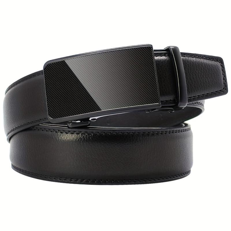 YOORAN Men's Ratchet Adjustable Leather Belt For Jeans