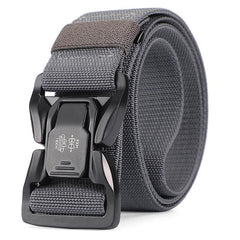 Men's Tactical Quick Release Snap Belt Elastic Outdoor Training