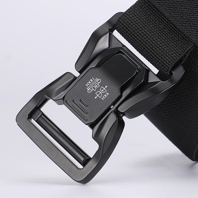 Men's Tactical Quick Release Snap Belt Elastic Outdoor Training