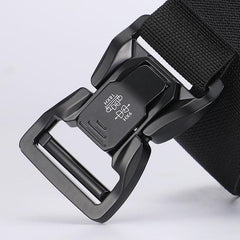 Men's Tactical Quick Release Snap Belt Elastic Outdoor Training