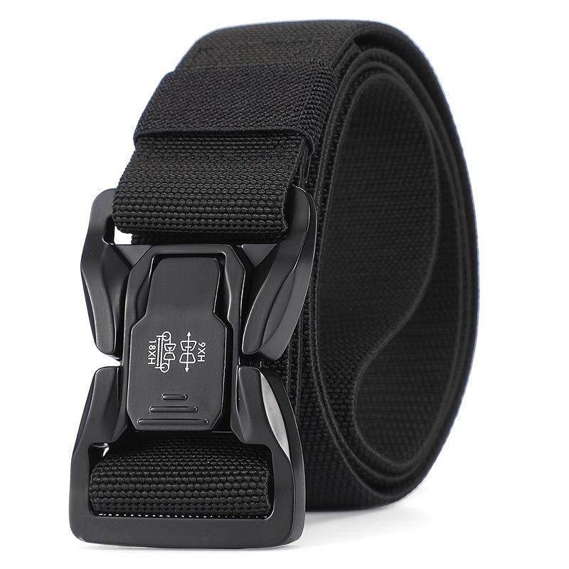 Men's Tactical Quick Release Snap Belt Elastic Outdoor Training