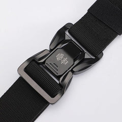 Men's Tactical Quick Release Snap Belt Elastic Outdoor Training