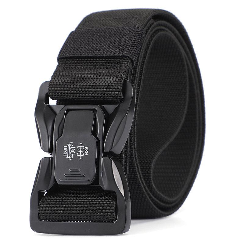 Men's Tactical Quick Release Snap Belt Elastic Outdoor Training