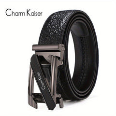 Men's Leather Auto Buckle Belt