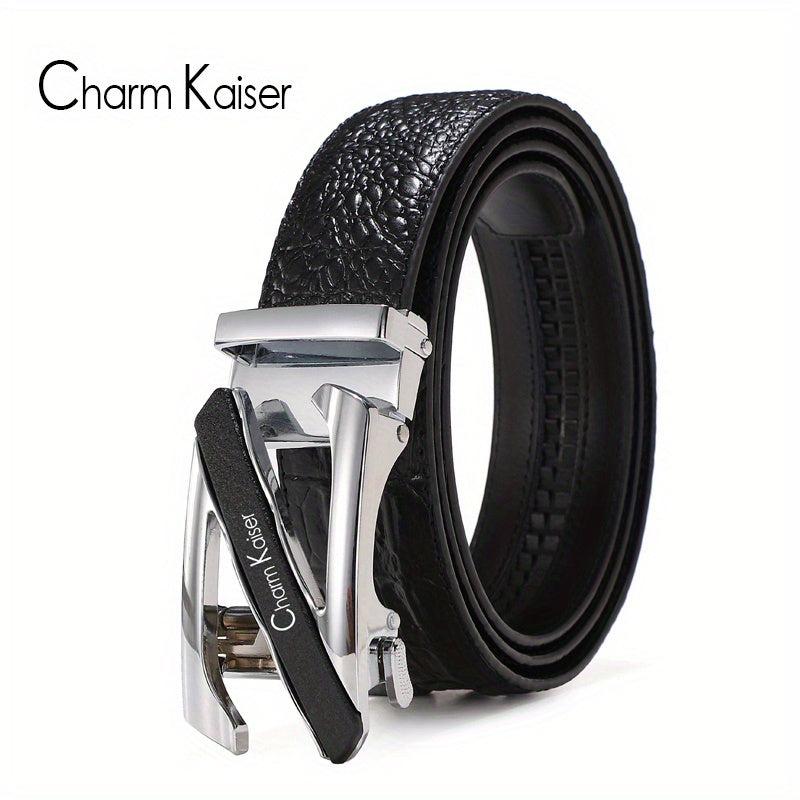 Men's Leather Auto Buckle Belt