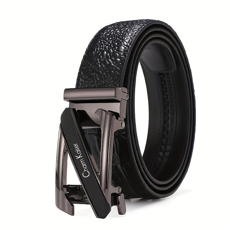 Men's Leather Auto Buckle Belt