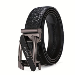 Men's Leather Auto Buckle Belt