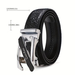 Men's Leather Auto Buckle Belt