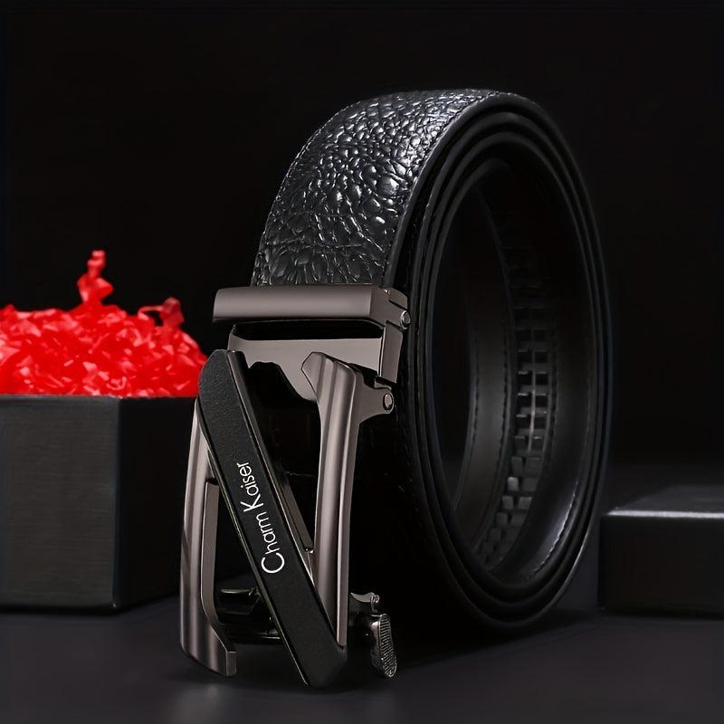 Men's Leather Auto Buckle Belt