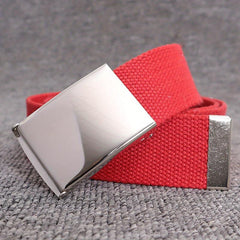 Candy Joker Woven Belt Stylish Canvas Jeans Belt For Men