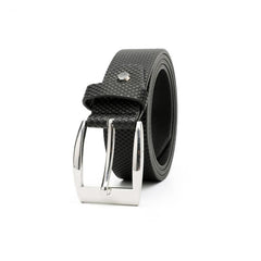 Pettata Men's PU Leather Belt Square Buckle Jeans
