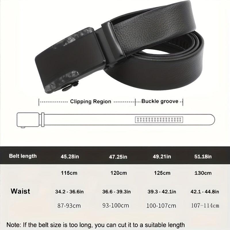 Automatic Slider Buckle Belt Business Casual Stylish Belt For Men