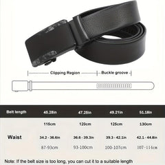 Automatic Slider Buckle Belt Business Casual Stylish Belt For Men