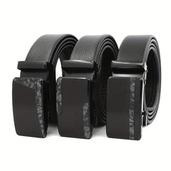 Automatic Slider Buckle Belt Business Casual Stylish Belt For Men