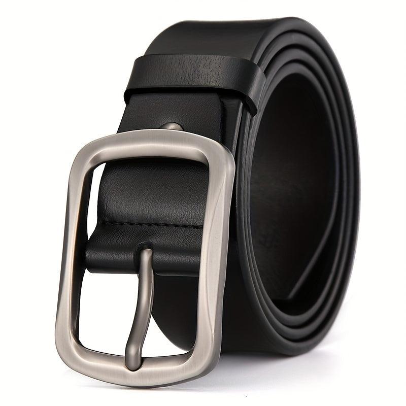 Men's Leather Pin Buckle Belt Cowhide Pants Belt Denim Belt