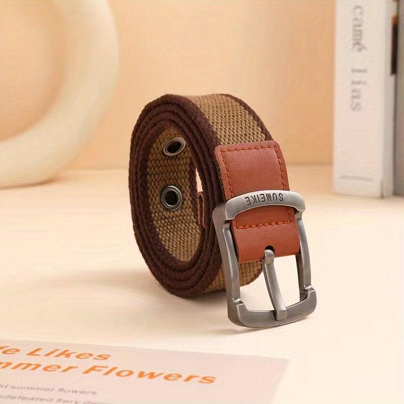 Canvas Belt with Alloy Pin Buckle for Military Training