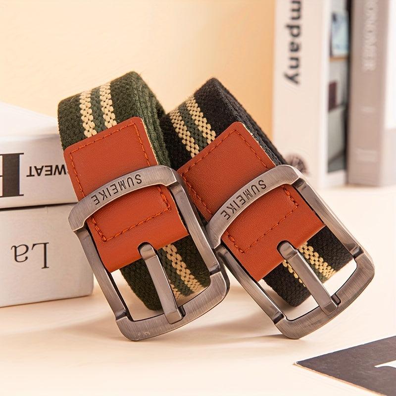 Canvas Belt with Alloy Pin Buckle for Military Training