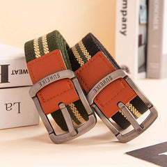 Canvas Belt with Alloy Pin Buckle for Military Training