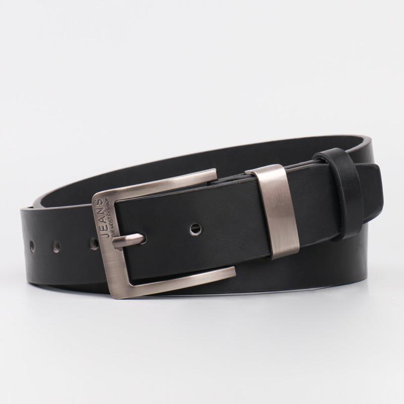 Men's Square Alloy Needle Buckle PU Belt