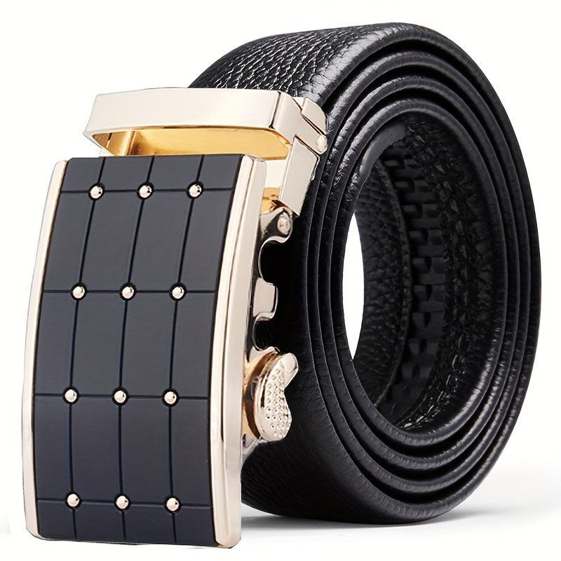 Men's Leather Automatic Buckle Business Casual Pants Belt