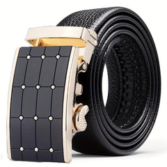Men's Leather Automatic Buckle Business Casual Pants Belt
