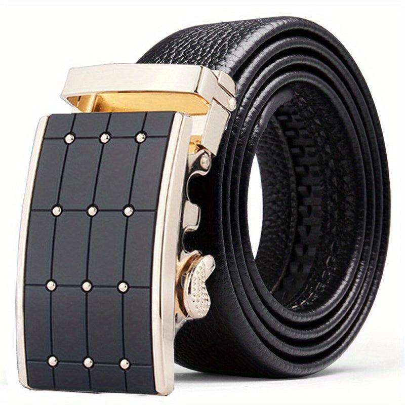 Men's Leather Automatic Buckle Business Casual Pants Belt