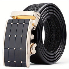 Men's Leather Automatic Buckle Business Casual Pants Belt