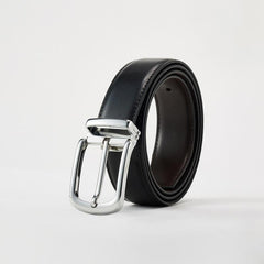 Men's Leather Business Belt & Buckle - Perfect Gift for Husband or Father