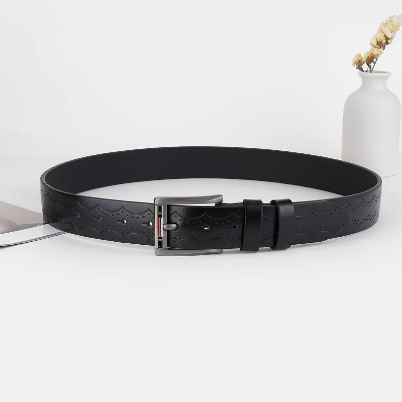 Stylish Embossed Leather Belt