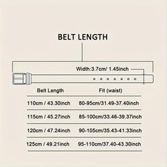 Men's Auto Buckle Tape Belt Release Canvas Casual Belt