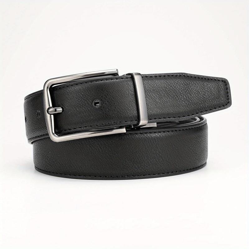 Alloy Buckle PU Leather Belt Accessory for Men