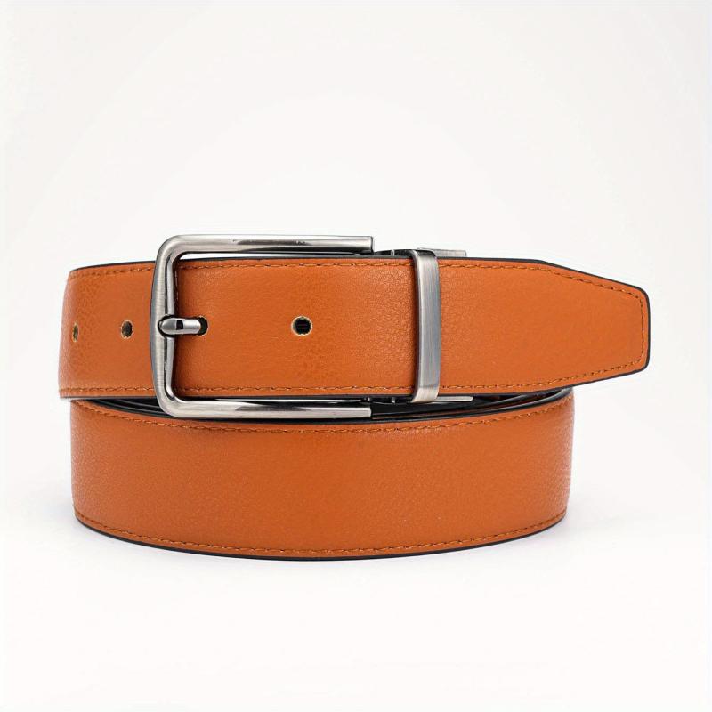 Alloy Buckle PU Leather Belt Accessory for Men