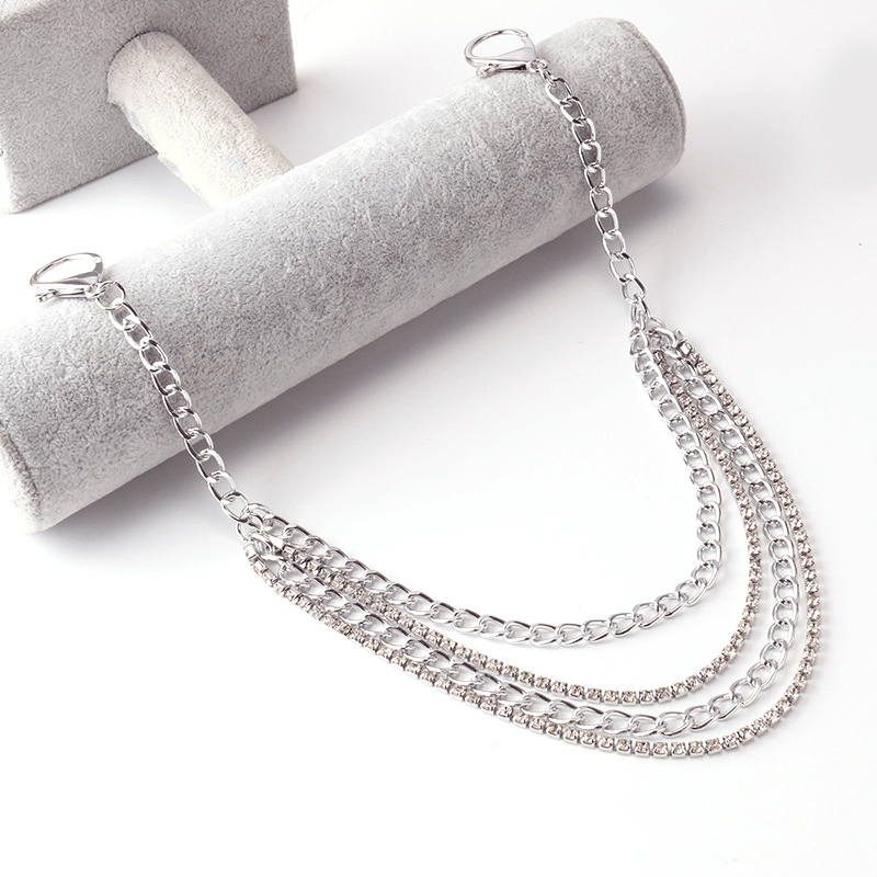 Stainless Steel Pant Chain Hip Hop Punk Keyring Trousers Jeans Metal Chains