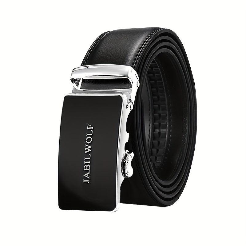 Men's Leather Automatic Buckle Belt Jeans Pants Belt